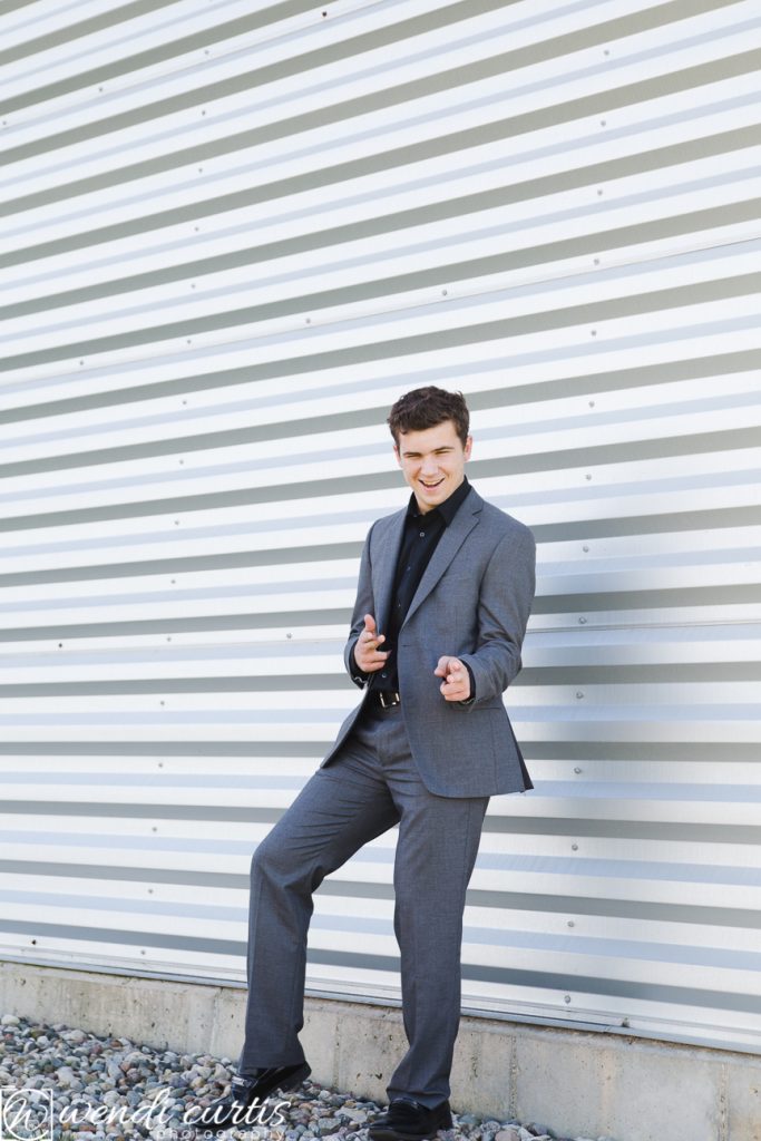 dressed up senior guy session