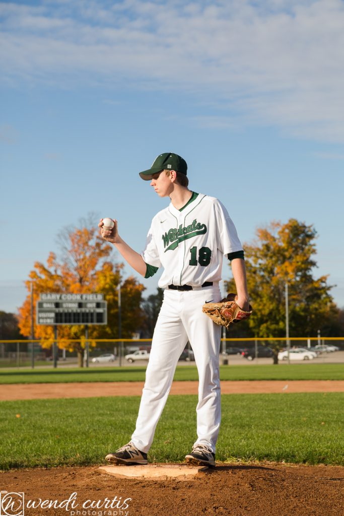 baseball senior photo